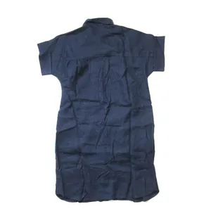 NWT J.Crew Relaxed-fit Short-sleeve Navy Baird McNutt Irish Linen Shirtdress S thumbnail 8