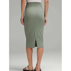 Lululemon‎ Align High-Rise Midi Skirt Sage Green Nulu Athletic Yoga Skirt Size 6 thumbnail 2