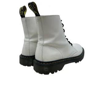 Dr. Martens Luana Combat Boots White Leather Lace Up‎ Women's Size US 10 thumbnail 9