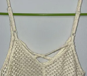 Free People Boho Floral Crochet Top thumbnail 5