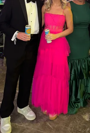 Pink formal dress Size XS thumbnail 2