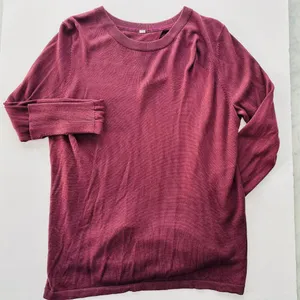 Lululemon Bring It Backbend Sweater Redwood Size 14 Cashmere Blend $118 Keyhole thumbnail 3