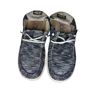 Hey Dude Shoes Womens Sz 11 Wendy Sox Gray Slip On Mocs Sneakers Fabric Flats thumbnail 2