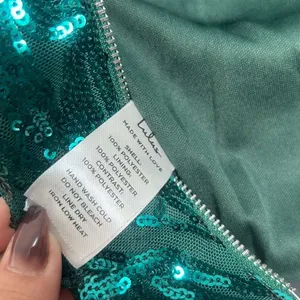 Lulus women’s size M Emerald Sequin Strapless Dress & Matching Top Set NWT(E8)✨ thumbnail 10