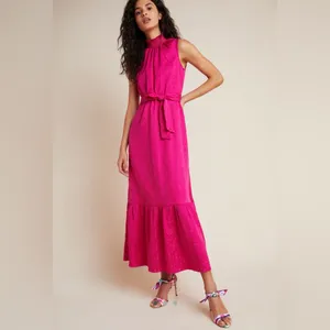 Anthropologie Andresa Flounced Maxi‎ Dress size xs NWT thumbnail 2