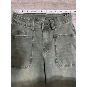 Womens High Rise Wide Leg Utility Pants 24x29 Faded‎ Olive Green Size M Gorpcore thumbnail 4
