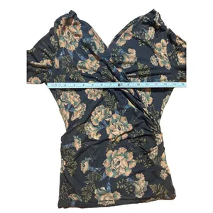 Free People floral surplice wrap‎ top sz XS thumbnail 6