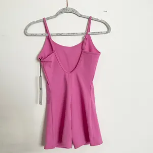 Alo Yoga Airbrush One And Done Short Onesie Paradise Pink S thumbnail 4