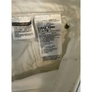 Levis‎ 501 Skinny White High Rise Button Fly Raw Hem Jeans W28 L27 thumbnail 6