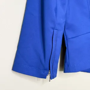 White House Black Market Moto Style Jacket Zip Front Cobalt Blue Women’s Size 8 thumbnail 8