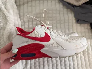 Nike Air Max White and Red Shoes thumbnail 1