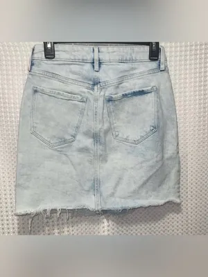 Light Wash Denim Mini Skirt - Old Navy thumbnail 4
