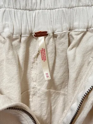 Free People Cool Harbor Wide Leg Pants XS Off-White thumbnail 3