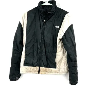 The North‎ Face Size Large Zip Up Women's Jacket Black and White Layer Coat thumbnail 1