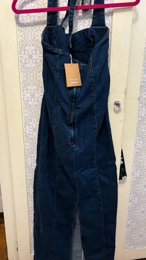 Evita Reformation Dress Denim Midi 4 thumbnail 7