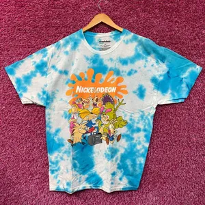 Nickelodeon Best Of Blue/white tie dye Tshirt size 1XL thumbnail 3