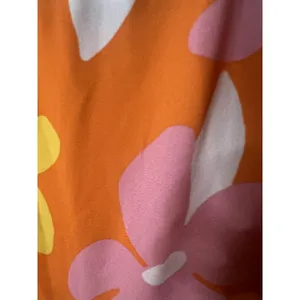 Wm‎ Med Orange Floral Babydoll Flutter Sleeve Cottage Spring Feminine Summer thumbnail 4