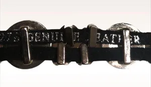 NWOT! Pretty leather strap with rhinestone Black thumbnail 3