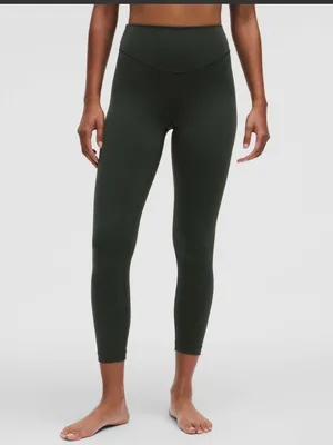 Lululemon Wunder Under SmoothCover High-Rise Tight 25” Blackened Pine Size 6 thumbnail 4