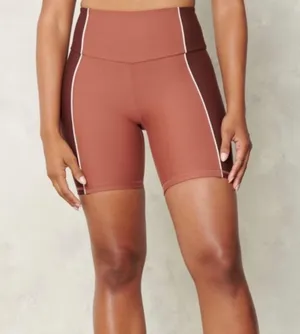 Abercrombie Athletics YPB Brown Biker Shorts thumbnail 1