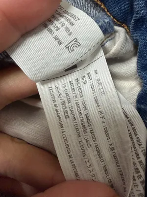 Abercrombie & Fitch 90's Straight Ultra High Rise Blue Wash Raw‎ Hem 34/18 Short thumbnail 5