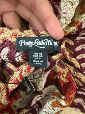 PrettyLittleThing MULTI TEXTURED DEEP PLUNGE MAXI DRESS thumbnail 5