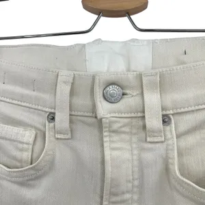 Veronica‎ Beard Carson Jeans Ankle Flare High Rise Ecru Ivory Size 26 US 2 thumbnail 5