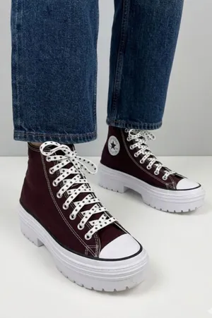 Converse Chuck Taylor All Star Lugged Sneakers Star Reflective Laces Size 9.5 thumbnail 1