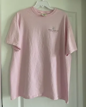 Simply Southern Pink TShirt Valentines Size L thumbnail 1