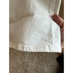 Old Navy Sky-Hi Extra High-Rise Wide Leg Jeans Women's Size 12 White Distressed thumbnail 3