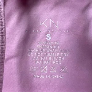 Klassy Network Lilac Ribbed Crop Top with padding size S thumbnail 5