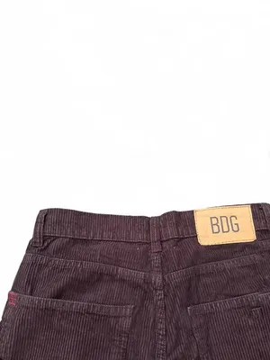 BDG Urban Outfitters Wide-Leg Corduroy Pants in Dark Brown High Waist Size 26 thumbnail 4