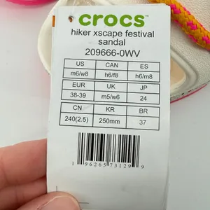 Crocs Hiker Xscape Festival Sandals Chalk White Women 8/Men 6 Colorful Platform thumbnail 2