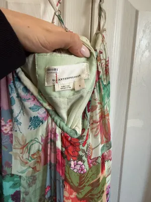 Anthropologie Dress Floral Maxi Boho Paisley thumbnail 9