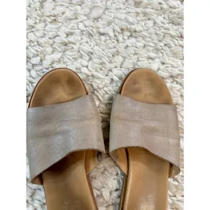 Women's Kork-Ease Beige Leather Slide Sandals Size 10 EU 42 thumbnail 6