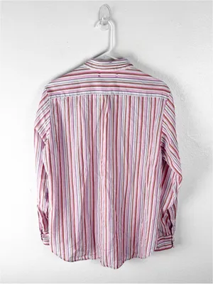 XIRENA Jordy 100% Cotton Striped Long Sleeves Button Down Top Size Small thumbnail 2