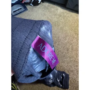 Adore Me‎ Navy Blue Tie Dye Wide Leg Lounge Pants Sharkbite Hem Small Rayon thumbnail 4