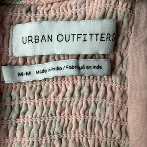 Urban Outfitters Robin Lace-Up Mini Dress Tropical Fruit Print Medium thumbnail 6