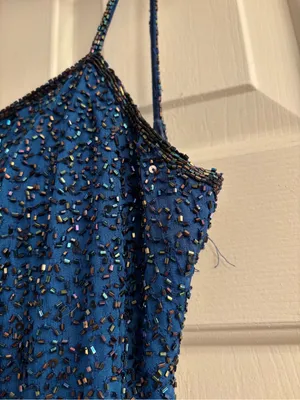 Cache Ombré Silk Beaded Maxi Dress thumbnail 4