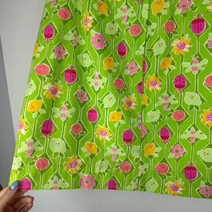 Vtg Lilly Pulitzer Green Floral Spring Mini Skirt Sz 10 Lime Lemon Ladybug thumbnail 11