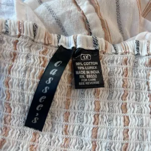 Maxi Dress Layered Smocking Cottage Y2K Peasant Boho Summer SZ XL Cassee's thumbnail 8