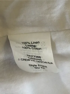 J.Crew Linen Mini Skirt Pull-on A-line Silhouette thumbnail 3