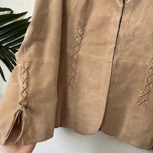 Nine West Vintage Genuine Suede Leather Jacket L thumbnail 3