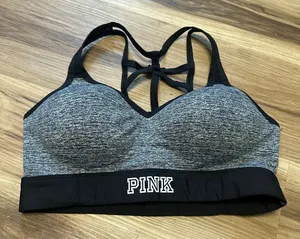 Victoria’s Secret Ultimate black racerback L sports bra thumbnail 1