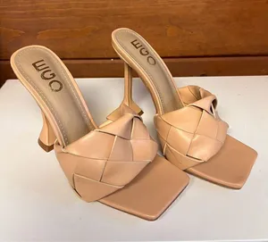 Ego Hand Woven sculptured heel Peep Toe Sandals Sz 5 UK Sz 7 USA thumbnail 1