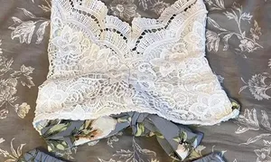 Boutique floral tie back set Blue thumbnail 1