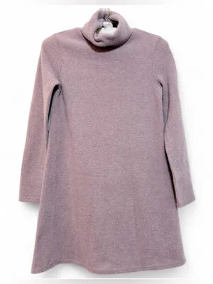 Lulus Women’s Alaina Dusty Lavender Long Sleeve Turtleneck Sweater Dress Size S thumbnail 4