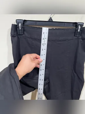 Hill House Pants Women Size Medium Black Claire High Rise Straight Leg Ankle thumbnail 7