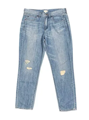 J. Crew Factory Jeans Women’s Size 29 NWT Distressed Light Wash Cropped thumbnail 1