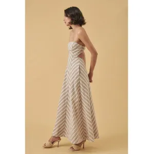 Mon Renn Euphoria Strapless Dress - Chevron Stripe thumbnail 3